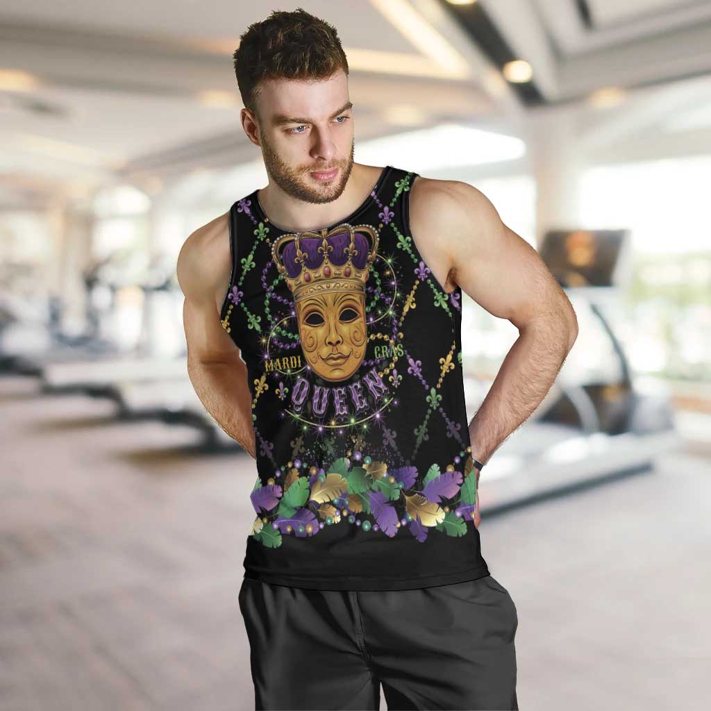 Mardi Gras King Men Tank Top Let the Good Times Roll - Wonder Print Shop