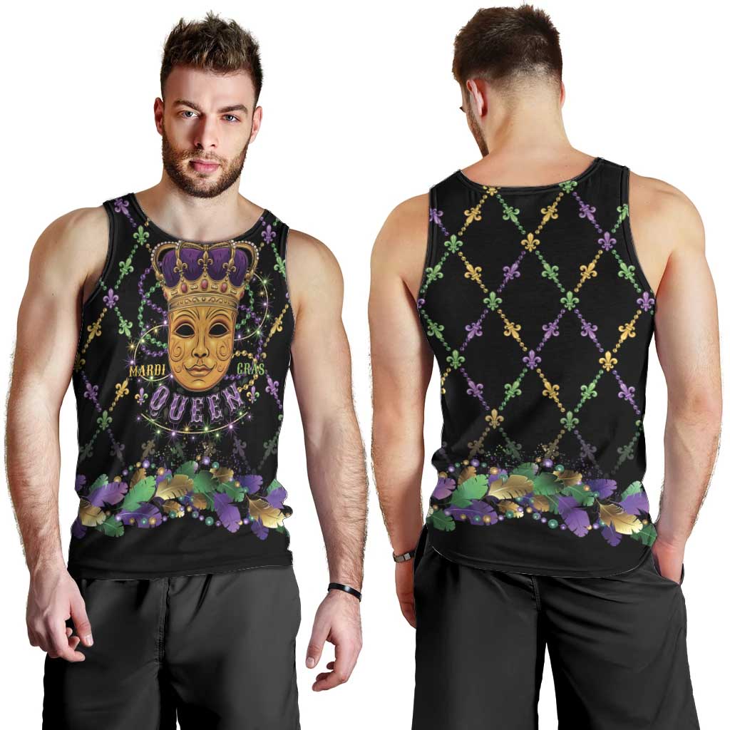 Mardi Gras King Men Tank Top Let the Good Times Roll - Wonder Print Shop