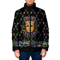 Mardi Gras King Padded Jacket Let the Good Times Roll - Wonder Print Shop