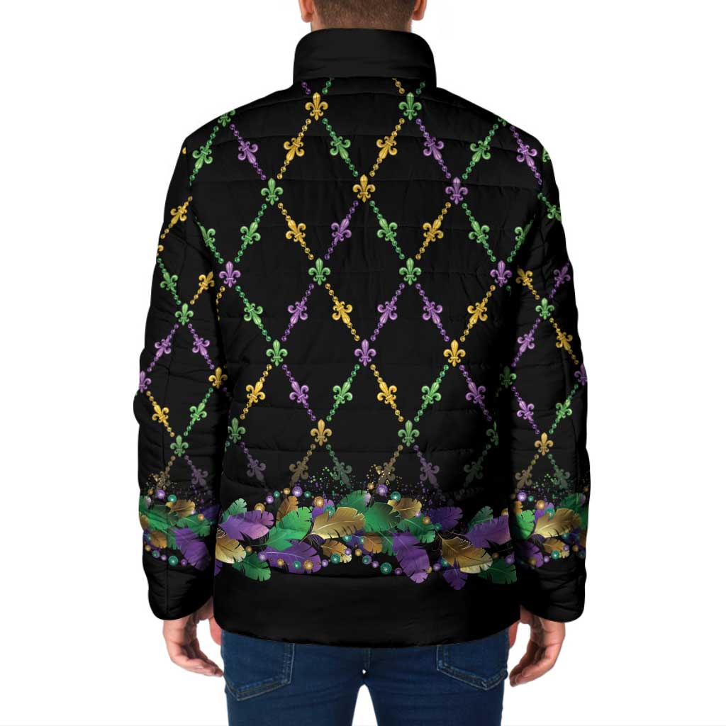Mardi Gras King Padded Jacket Let the Good Times Roll - Wonder Print Shop