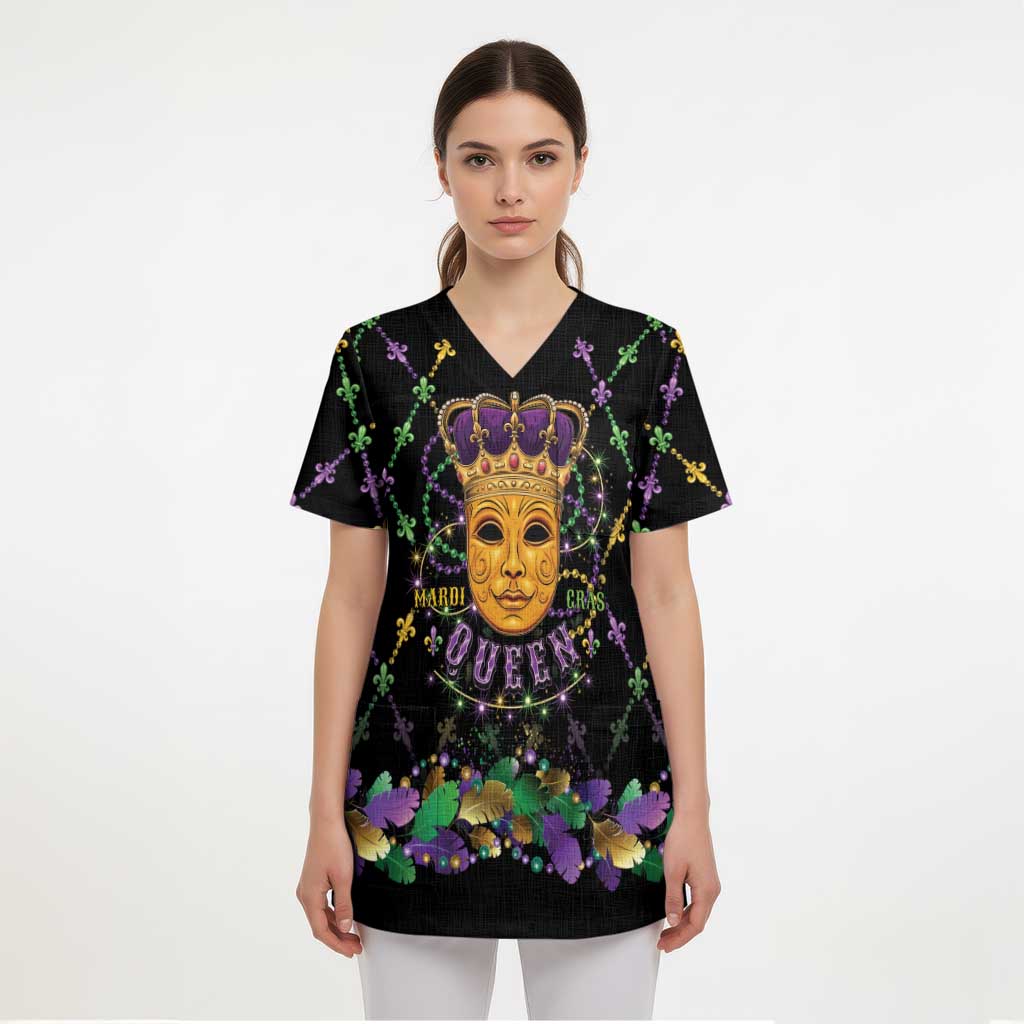 Mardi Gras King Scrub Top Let the Good Times Roll - Wonder Print Shop