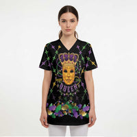 Mardi Gras King Scrub Top Let the Good Times Roll - Wonder Print Shop