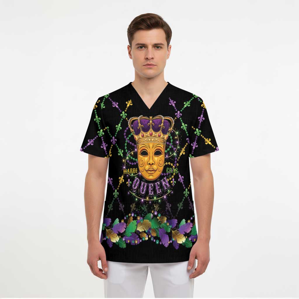 Mardi Gras King Scrub Top Let the Good Times Roll - Wonder Print Shop