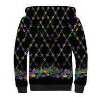 Mardi Gras King Sherpa Hoodie Let the Good Times Roll - Wonder Print Shop