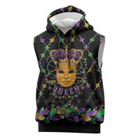 Mardi Gras King Sleeveless Hoodie Let the Good Times Roll - Wonder Print Shop