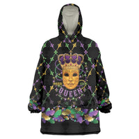 Mardi Gras King Wearable Blanket Hoodie Let the Good Times Roll - Wonder Print Shop