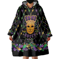 Mardi Gras King Wearable Blanket Hoodie Let the Good Times Roll - Wonder Print Shop