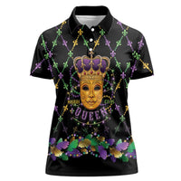 Mardi Gras King Women Polo Shirt Let the Good Times Roll - Wonder Print Shop