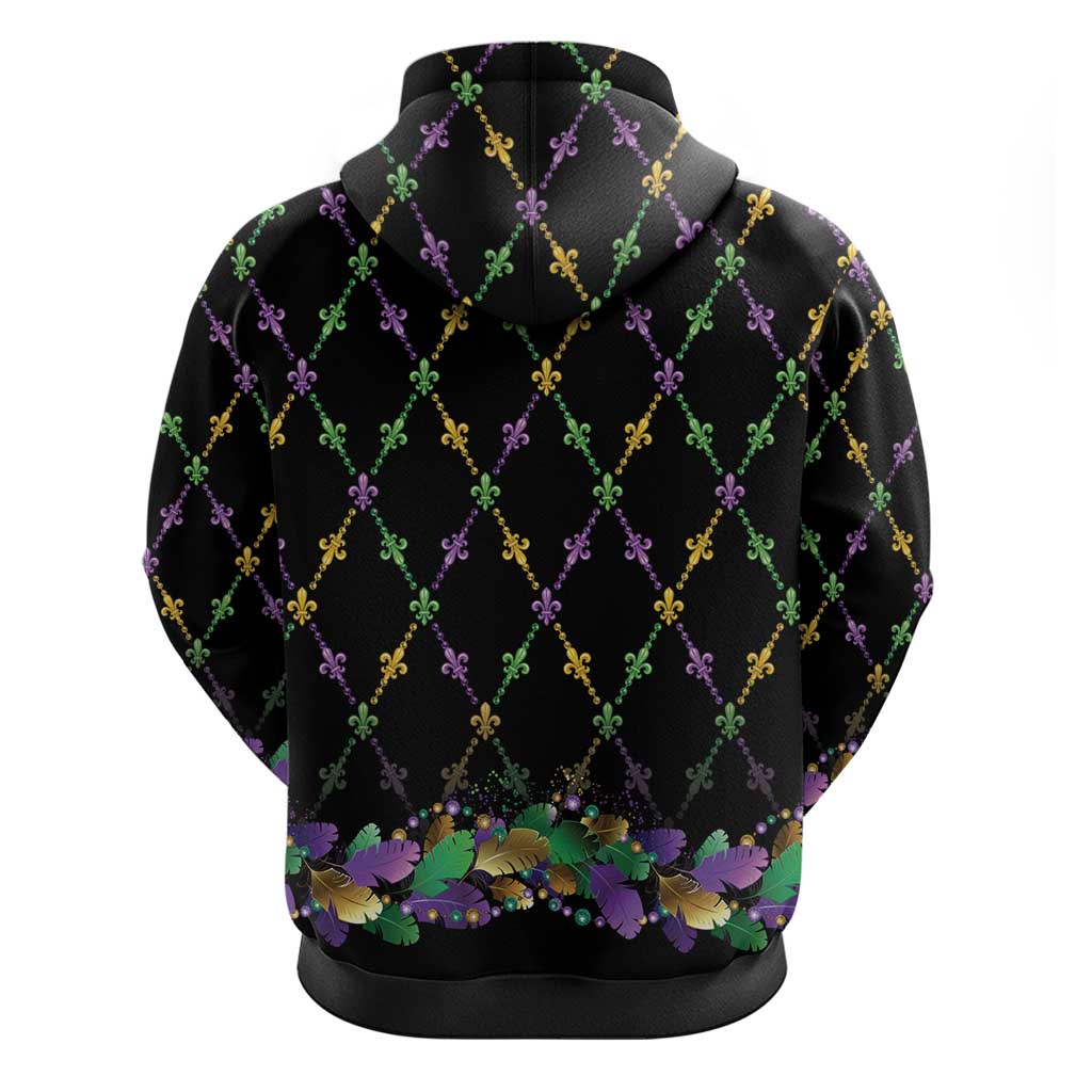 Mardi Gras King Zip Hoodie Let the Good Times Roll - Wonder Print Shop