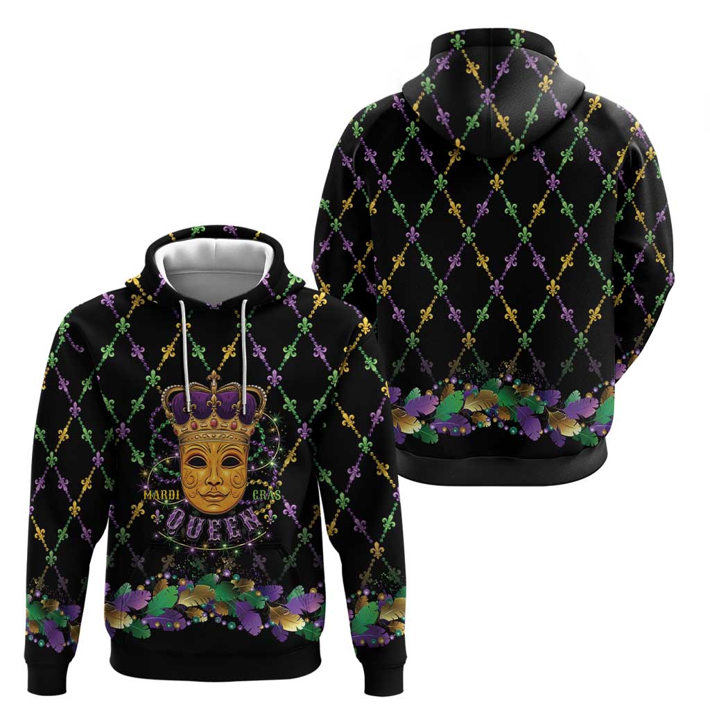 Mardi Gras King Zip Hoodie Let the Good Times Roll - Wonder Print Shop