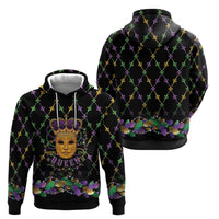 Mardi Gras King Zip Hoodie Let the Good Times Roll - Wonder Print Shop