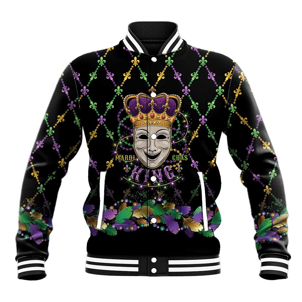 Mardi Gras Queen Baseball Jacket Let the Good Times Roll - Wonder Print Shop