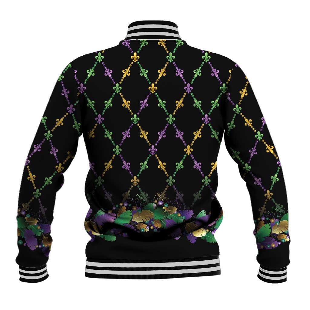 Mardi Gras Queen Baseball Jacket Let the Good Times Roll - Wonder Print Shop