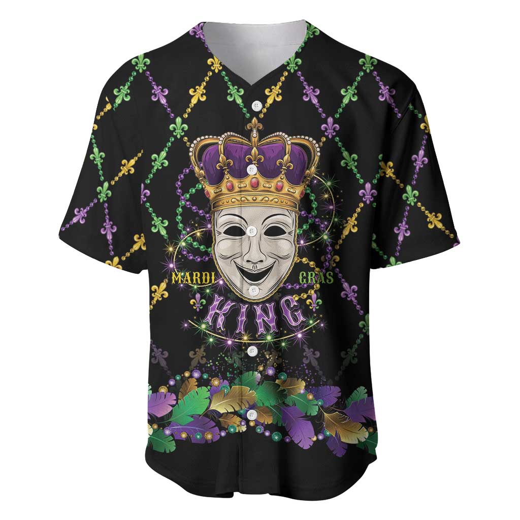 Mardi Gras Queen Baseball Jersey Let the Good Times Roll - Wonder Print Shop