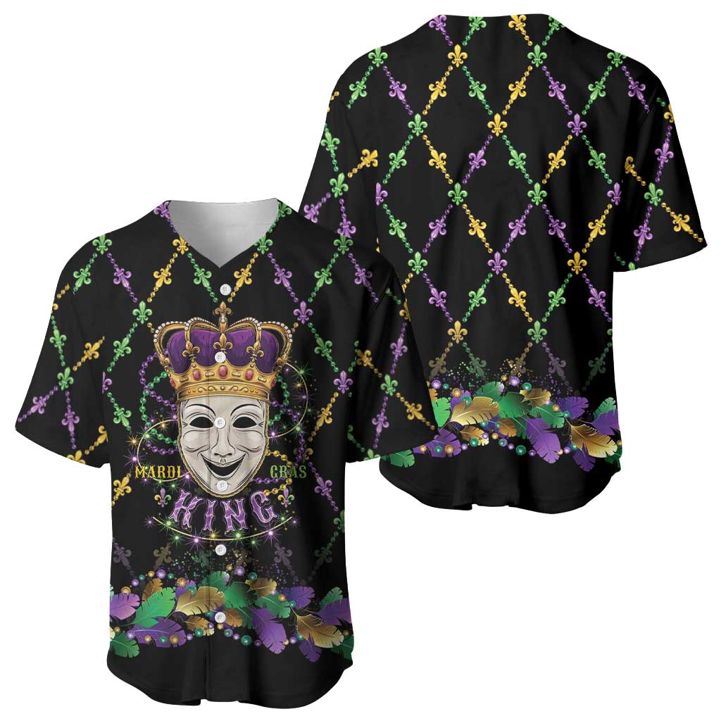 Mardi Gras Queen Baseball Jersey Let the Good Times Roll - Wonder Print Shop