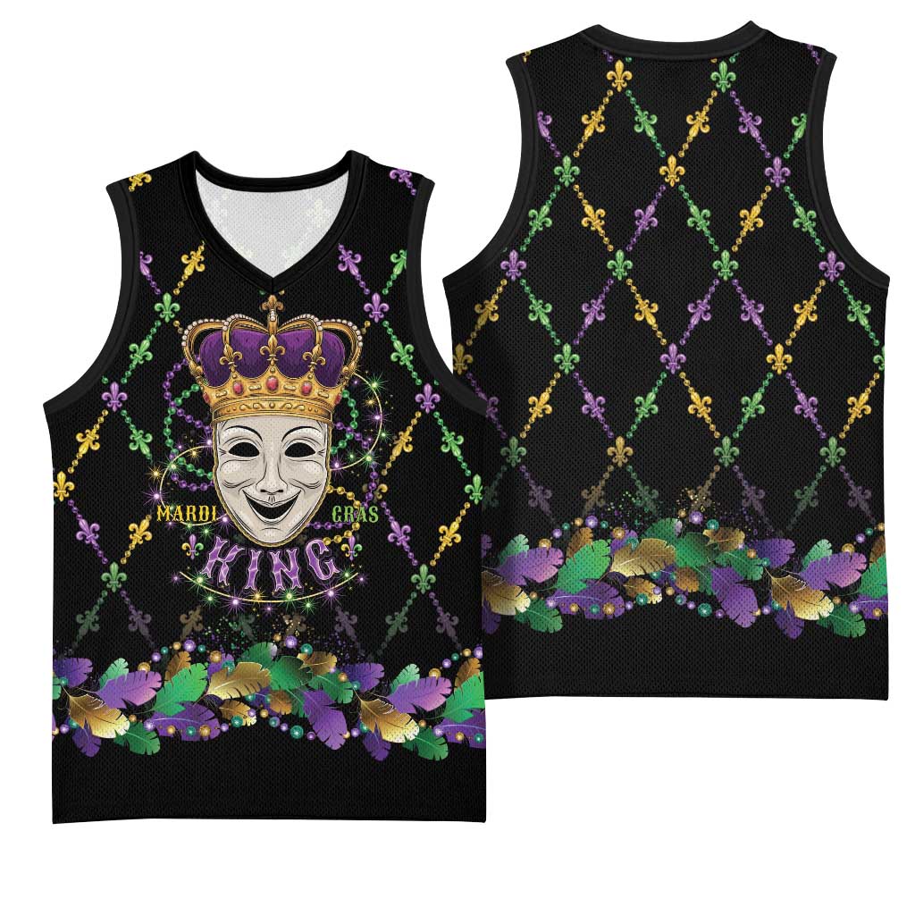 Mardi Gras Queen Basketball Jersey Let the Good Times Roll - Wonder Print Shop