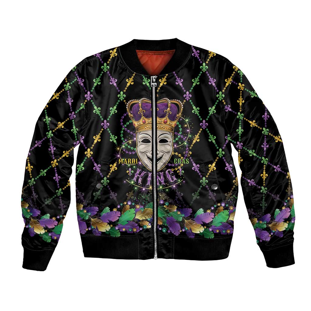 Mardi Gras Queen Bomber Jacket Let the Good Times Roll - Wonder Print Shop