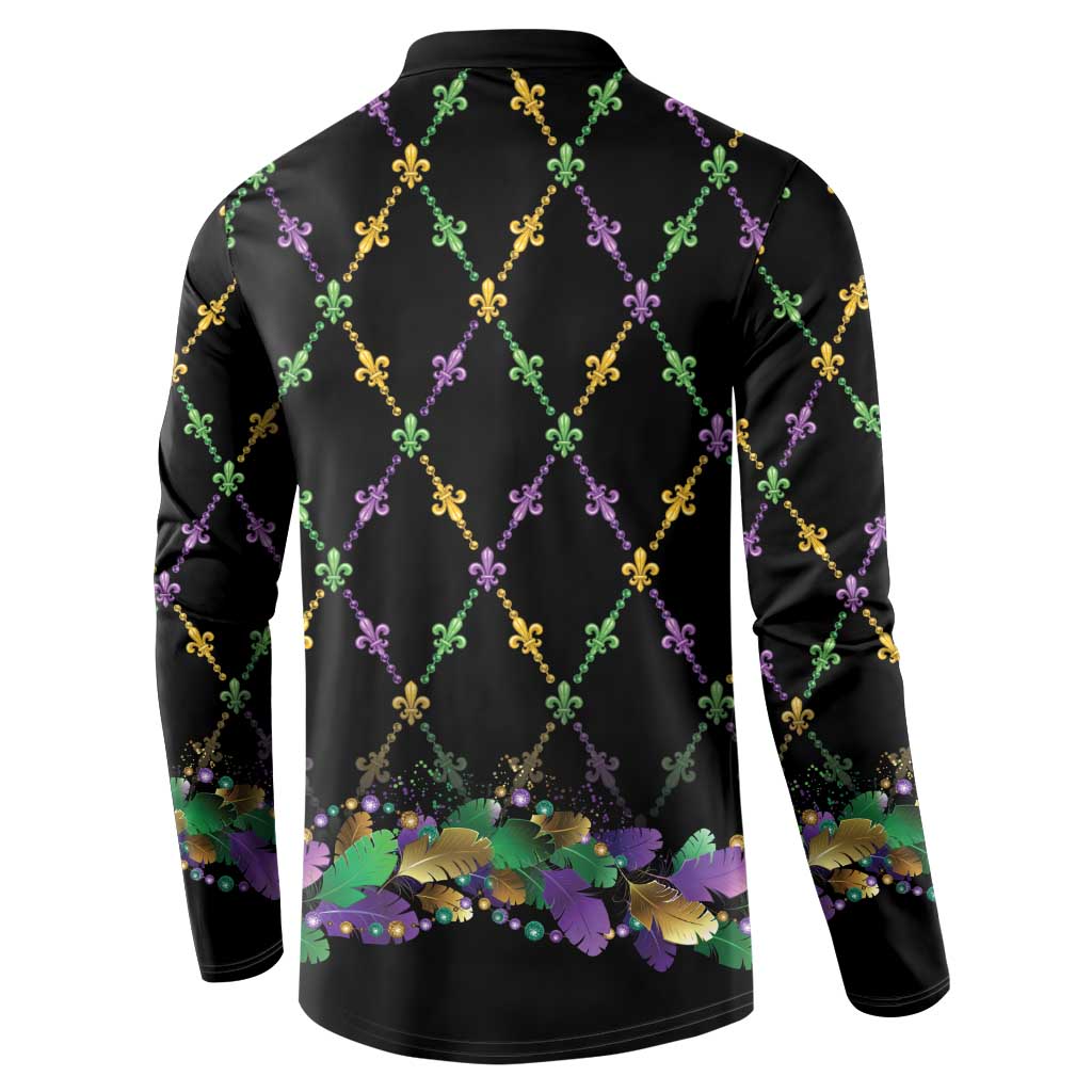 Mardi Gras Queen Button Sweatshirt Let the Good Times Roll - Wonder Print Shop