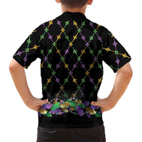 Mardi Gras Queen Kid Hawaiian Shirt Let the Good Times Roll - Wonder Print Shop