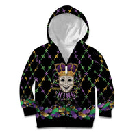 Mardi Gras Queen Kid Hoodie Let the Good Times Roll - Wonder Print Shop