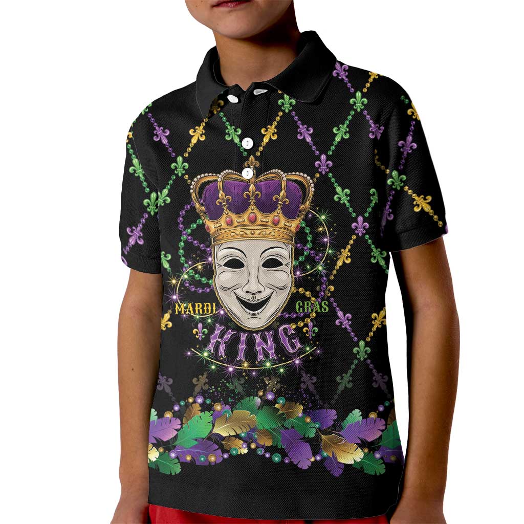 Mardi Gras Queen Kid Polo Shirt Let the Good Times Roll - Wonder Print Shop