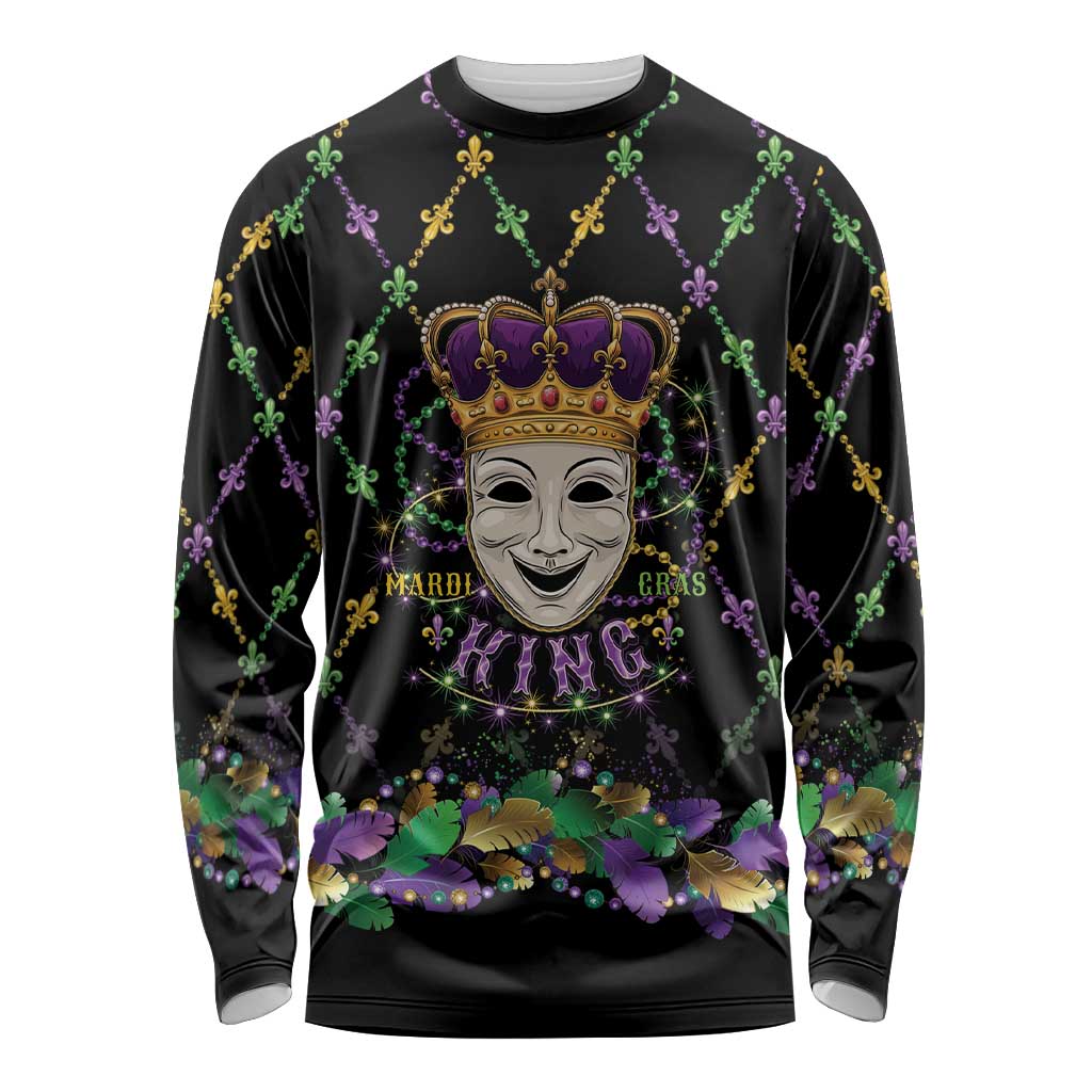 Mardi Gras Queen Long Sleeve Shirt Let the Good Times Roll - Wonder Print Shop