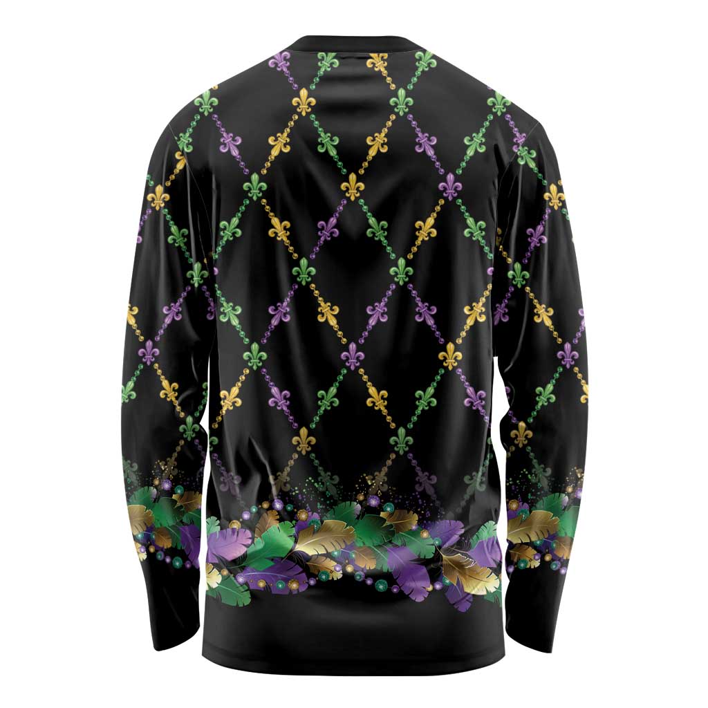 Mardi Gras Queen Long Sleeve Shirt Let the Good Times Roll - Wonder Print Shop