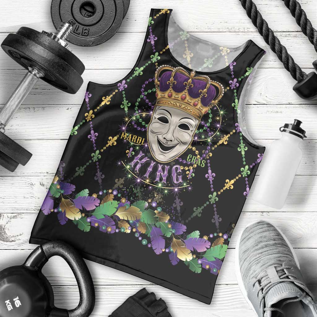 Mardi Gras Queen Men Tank Top Let the Good Times Roll - Wonder Print Shop