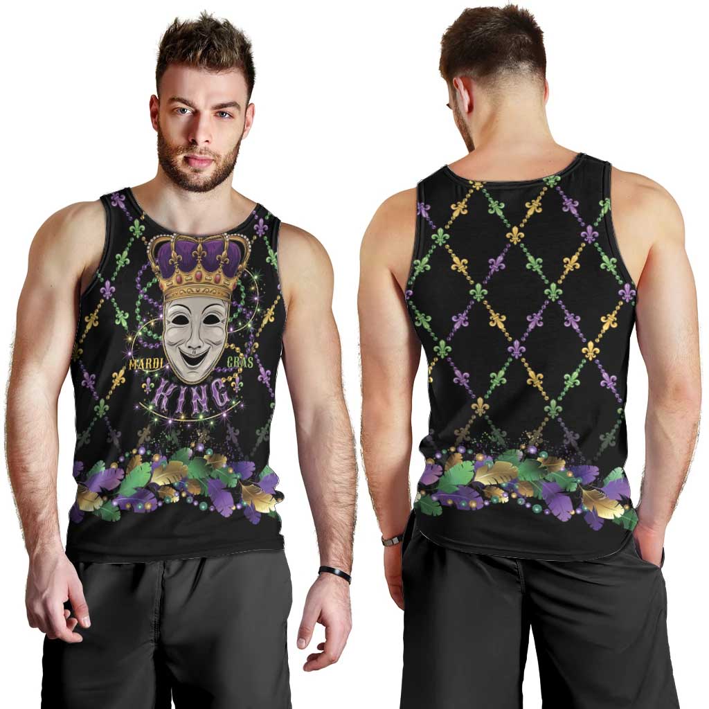 Mardi Gras Queen Men Tank Top Let the Good Times Roll - Wonder Print Shop