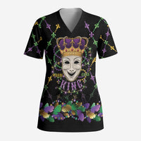 Mardi Gras Queen Scrub Top Let the Good Times Roll - Wonder Print Shop