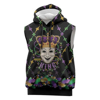 Mardi Gras Queen Sleeveless Hoodie Let the Good Times Roll - Wonder Print Shop