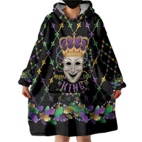 Mardi Gras Queen Wearable Blanket Hoodie Let the Good Times Roll - Wonder Print Shop