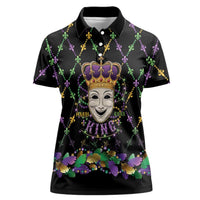 Mardi Gras Queen Women Polo Shirt Let the Good Times Roll - Wonder Print Shop