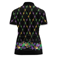 Mardi Gras Queen Women Polo Shirt Let the Good Times Roll - Wonder Print Shop