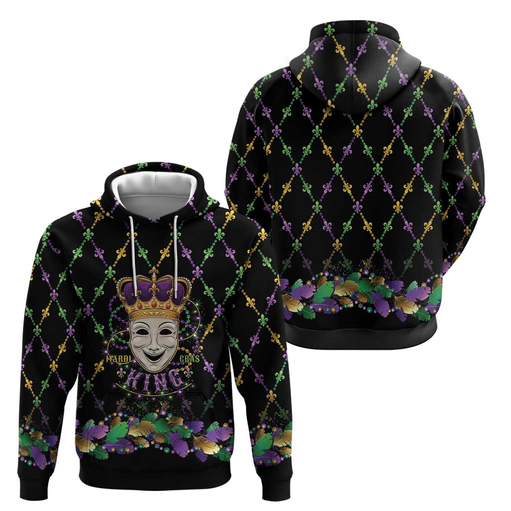 Mardi Gras Queen Zip Hoodie Let the Good Times Roll - Wonder Print Shop