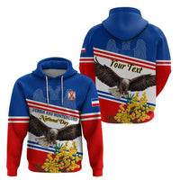 Serbia and Montenegro National Day Hoodie Eagle With Mimosa Flower - Wonder Print Shop