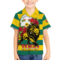 Togo Independence Day Hawaiian Shirt Lion With Rosa Flag Style - Wonder Print Shop