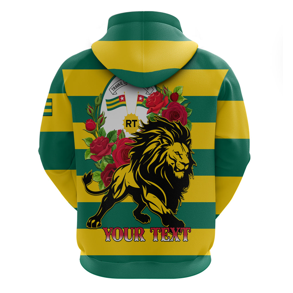 Togo Independence Day Zip Hoodie Lion With Rosa Flag Style - Wonder Print Shop