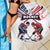 USA vs Canada Ice Hockey Face Off Beach Blanket Stars Maple Leaf