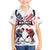 Custom USA vs Canada Ice Hockey Face Off Family Matching Off The Shoulder Long Sleeve Dress and Hawaiian Shirt Stars Maple Leaf