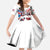 Custom USA vs Canada Ice Hockey Face Off Kid Short Sleeve Dress Stars Maple Leaf