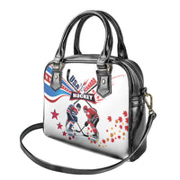 USA vs Canada Ice Hockey Face Off Shoulder Handbag Stars Maple Leaf