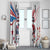 USA vs Canada Ice Hockey Face Off Window Curtain Stars Maple Leaf