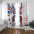 USA vs Canada Ice Hockey Face Off Window Curtain Stars Maple Leaf