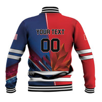 Custom USA vs Canada Ice Hockey Face Off Baseball Jacket Hockey Championship
