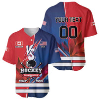 Custom USA vs Canada Ice Hockey Face Off Baseball Jersey Hockey Championship