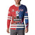 Custom USA vs Canada Ice Hockey Face Off Button Sweatshirt Hockey Championship