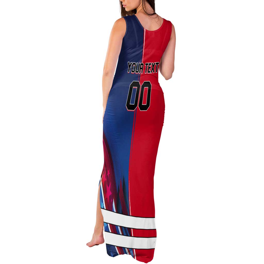 Custom USA vs Canada Ice Hockey Face Off Tank Maxi Dress Hockey Championship