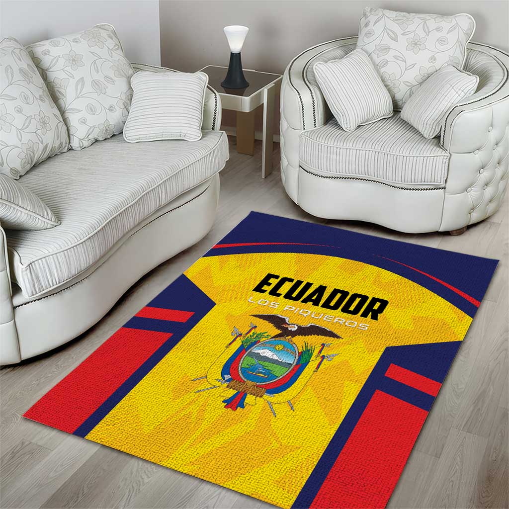 Ecuador Rugby Area Rug Los Piqueros Go Champions
