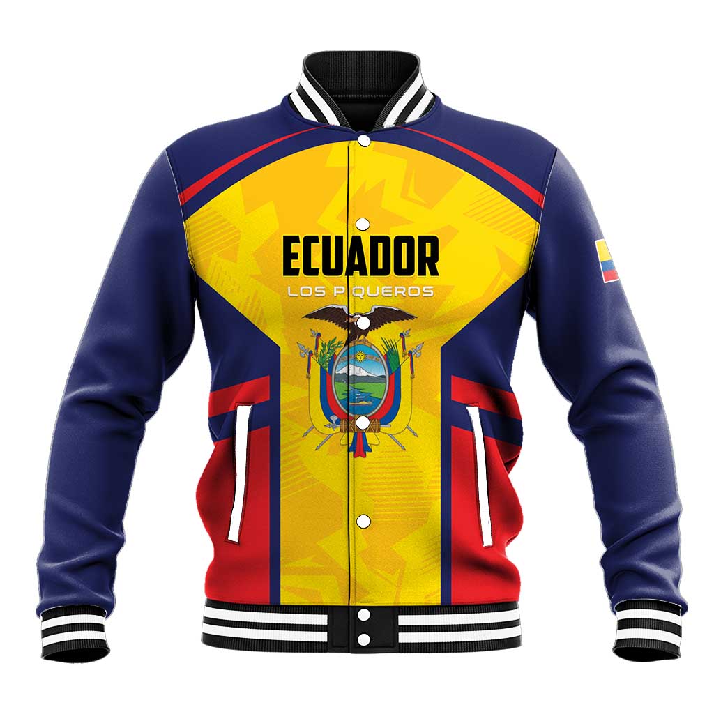 Custom Ecuador Rugby Baseball Jacket Los Piqueros Go Champions